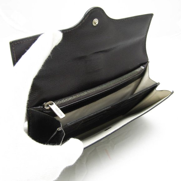 Valextra Punch Long Wallet With Coin Purse/3 Cards V9U14 Women,Men  Calfskin ... - Picture 3 of 14